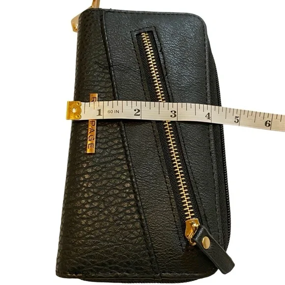 RAMPAGE Zip Around Wallet Black - Picture 6 of 8